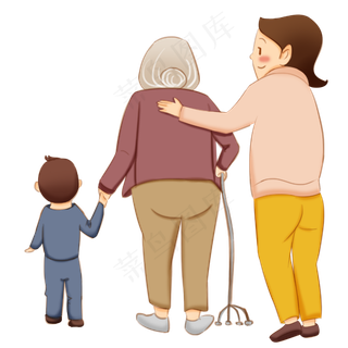 关爱老人尊老爱幼