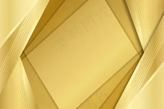 一层层金色奢华的方形背景