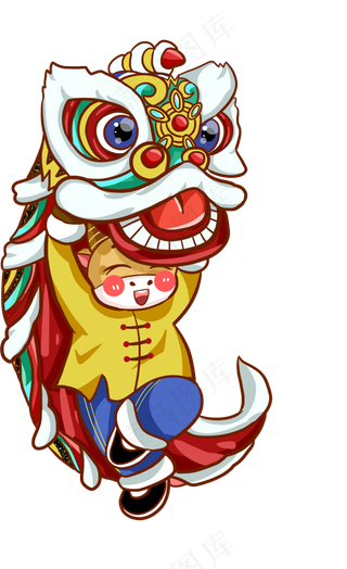 2021年牛年春节福牛迎春舞狮