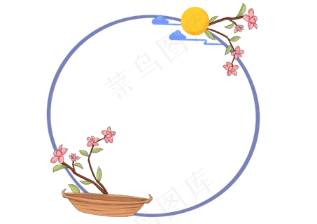 中秋节月圆边框