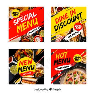 带照片的烹饪模板集