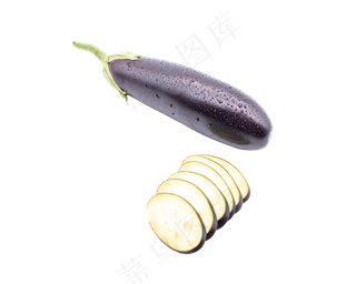 紫色长茄子蔬菜