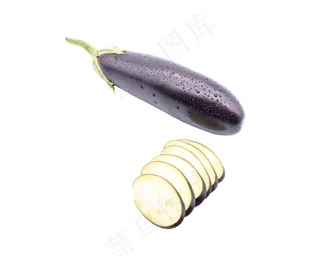 紫色长茄子蔬菜