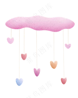 七夕节装饰图案爱心