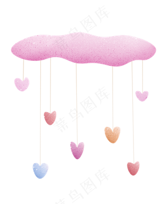 七夕节装饰图案爱心