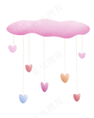 七夕节装饰图案爱心