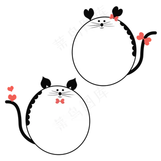 可爱肉肉嘟嘟胖猫对话框