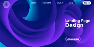 紫色背景。流体形状。抽象流。