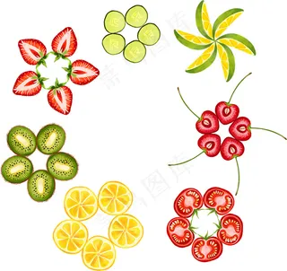 手绘蔬菜水果
