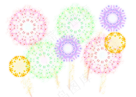 过新年五彩烟花 过新年五彩烟花