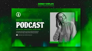 空间主题播客横幅banner