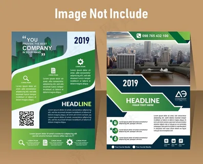 几何设计a4尺寸封面打印模板