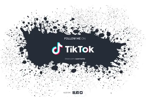 Tiktok背景与油漆飞溅