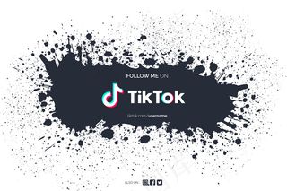 Tiktok背景与油漆飞溅
