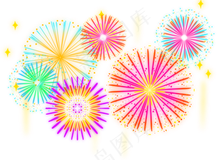 节日绚烂的烟花