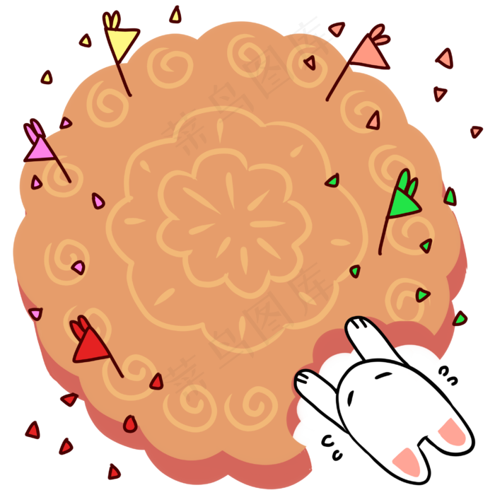 中秋月饼边框(2953X2953(DPI:299))psd模版下载