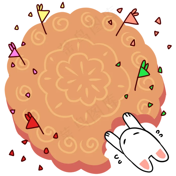 中秋月饼边框(2953X2953(DPI:299))psd模版下载