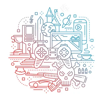 视频游戏-线路组成 视频游戏-线路组成