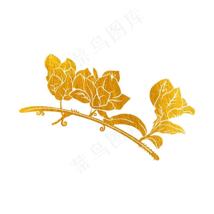 烫金花草花纹梅花(2048X2048(DPI:132))psd模版下载