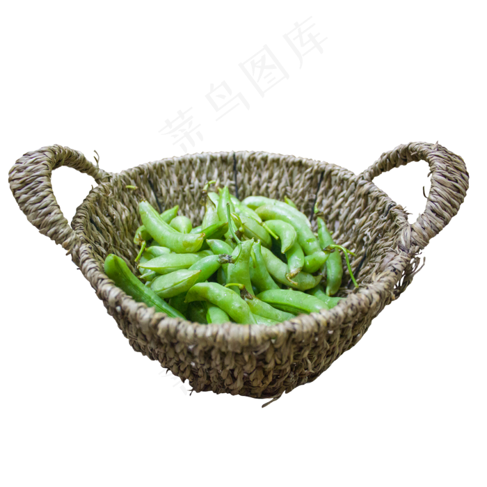 草篮子里的绿色青豆(2000*2000px 300 dpi )
