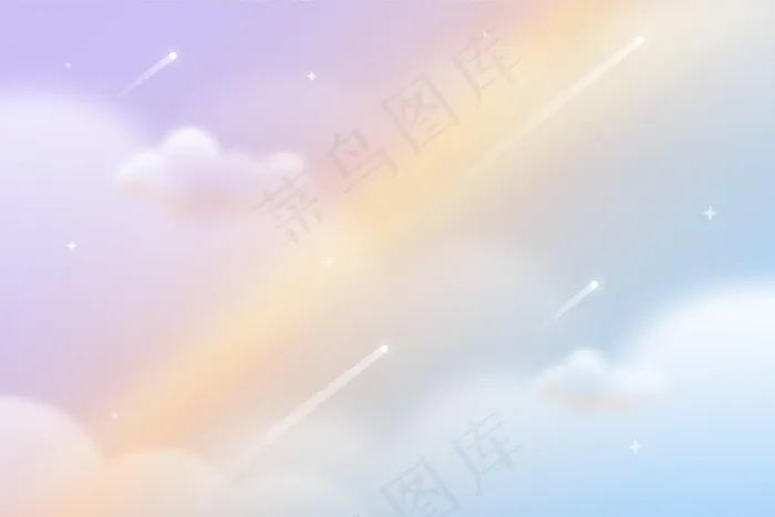 渐变彩色天空背景eps,ai矢量模版下载