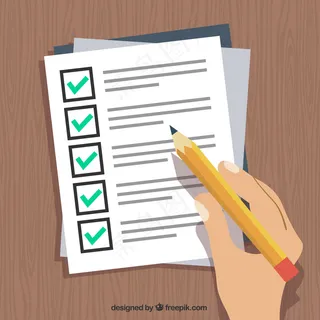 手拿笔填写表格