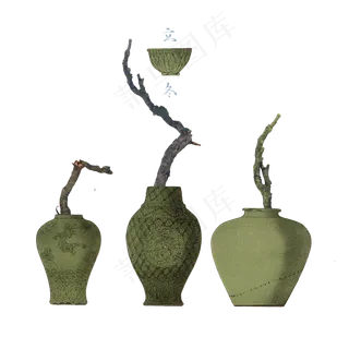 中国古典古董瓷器瓷瓶节气装饰立