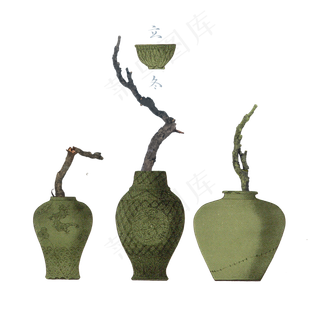 中国古典古董瓷器瓷瓶节气装饰立