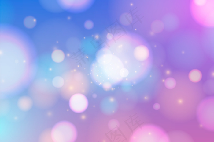 色彩斑斓的(bokeh)散景效果背景eps,ai矢量模版下载