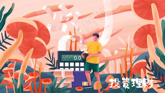 金融科技投资理财配图