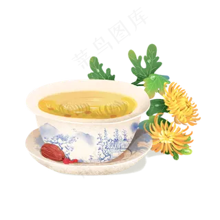 二十四节气寒露重阳节菊花茶