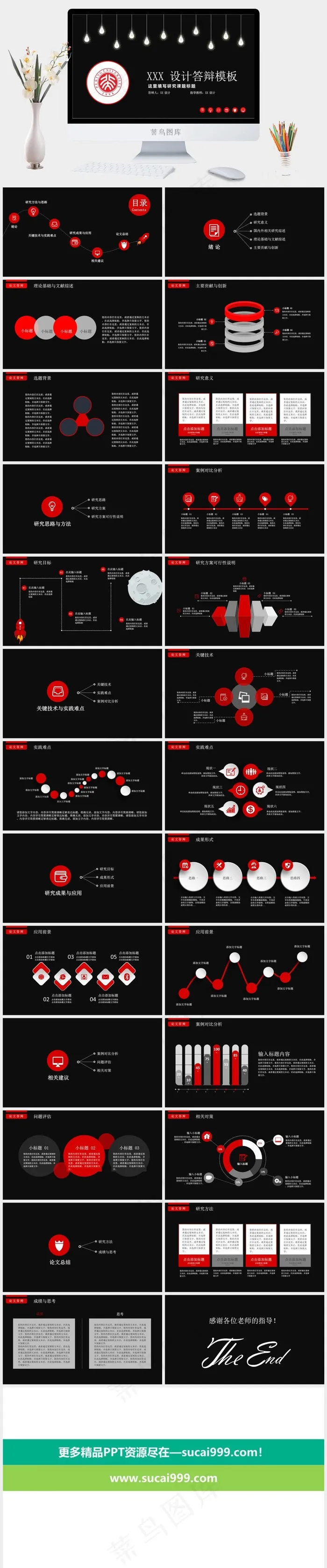 总结
灰色硬朗营销PPT模板