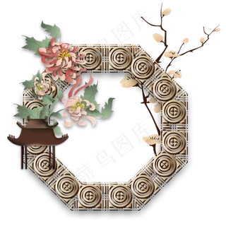 中国风金色边框装饰