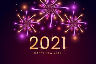 烟花2021年新年背景