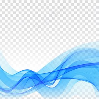 矢量蓝波透明