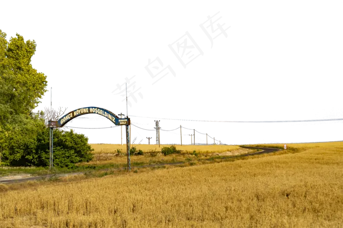 麦田边的路牌(2000X1333(DPI:300))psd模版下载