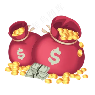 装满金币的袋子 装满金币的袋子