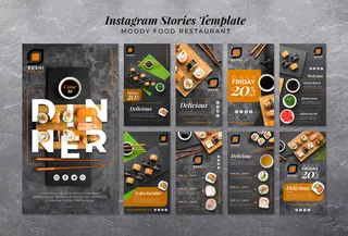 穆迪餐厅模板故事