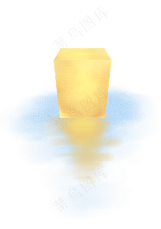 中元节河水河灯