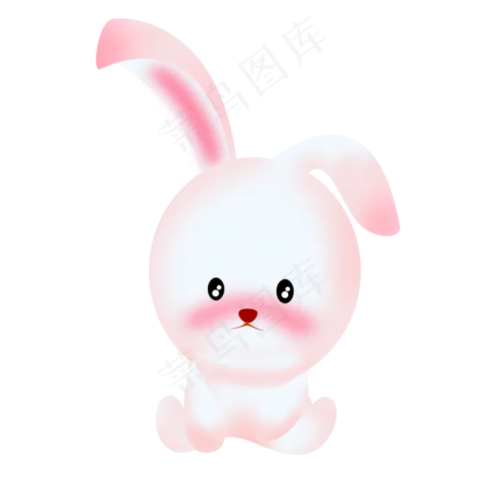  粉色兔子 (2000X2000(DPI:300))psd模版下载