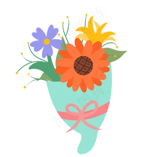 感恩老师手捧花