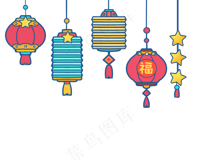 新春民族风特色灯笼挂饰