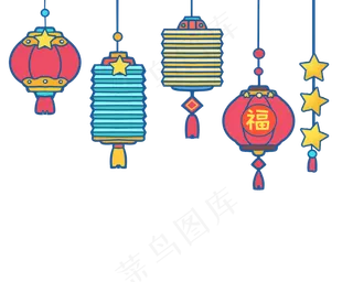 新春民族风特色灯笼挂饰