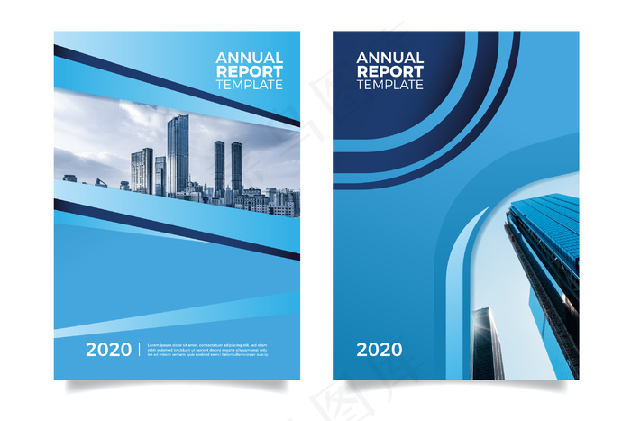 带照片的摘要年报模板