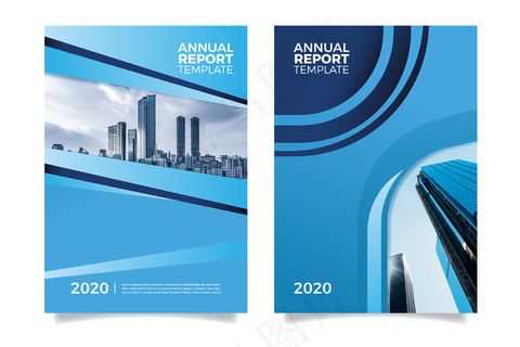 带照片的摘要年报模板