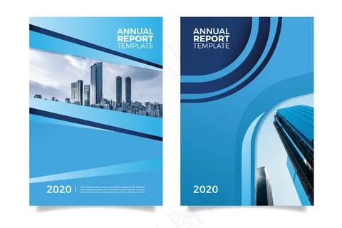 带照片的摘要年报模板