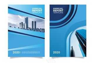 带照片的摘要年报模板