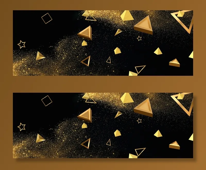 双12狂欢节黑金丝带banner(1920*700px 	       )psd模版下载