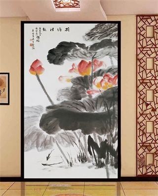 电视墙背景画效果图片