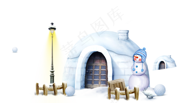 可爱的冰屋